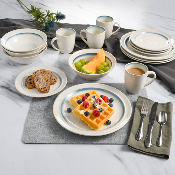 Gibson Lawson Stoneware Dinnerware Set Service for 4 & Reviews Wayfair